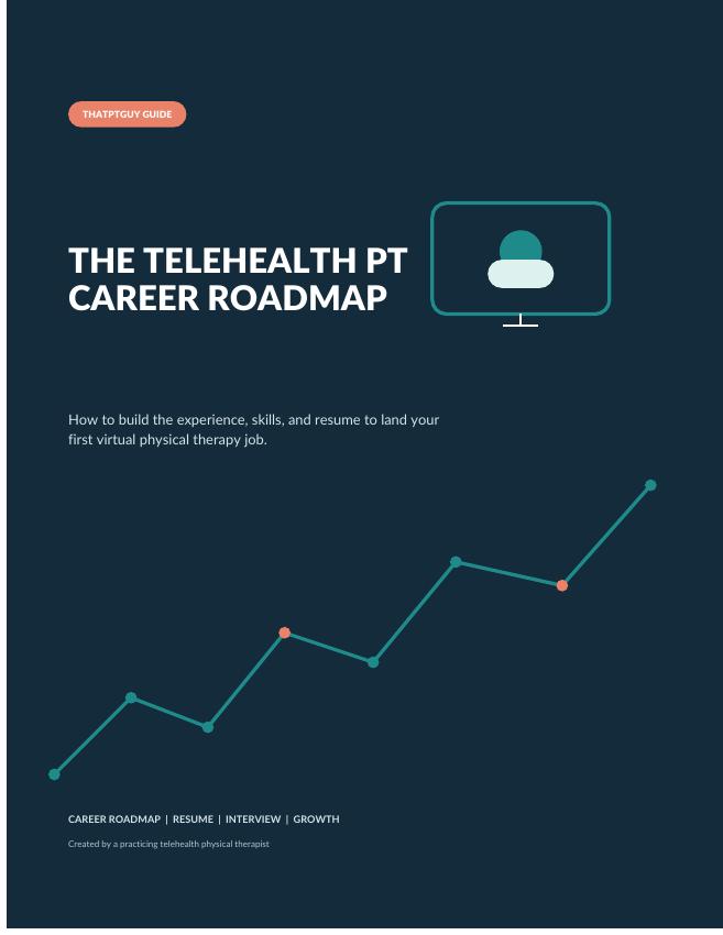 The Telehealth PT Career Roadmap guide cover.