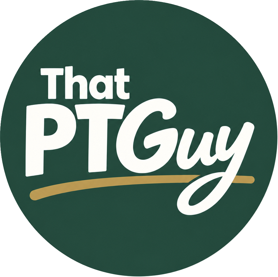 ThatPTGuy green circular signature logo